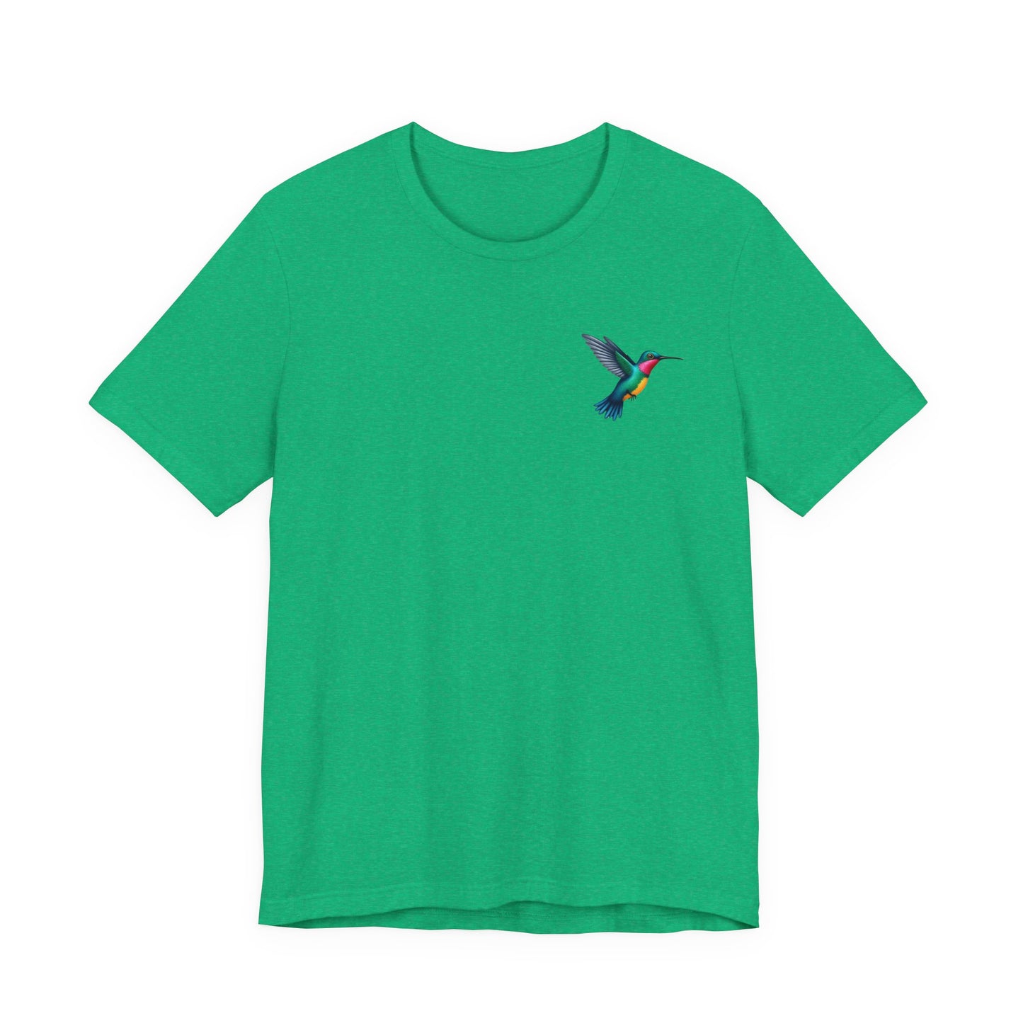 Hummingbird Unisex Jersey Tee, Soft Casual T-Shirt, Nature Lover Gift, Everyday Wear, Spring Fashion, Birdwatcher Apparel
