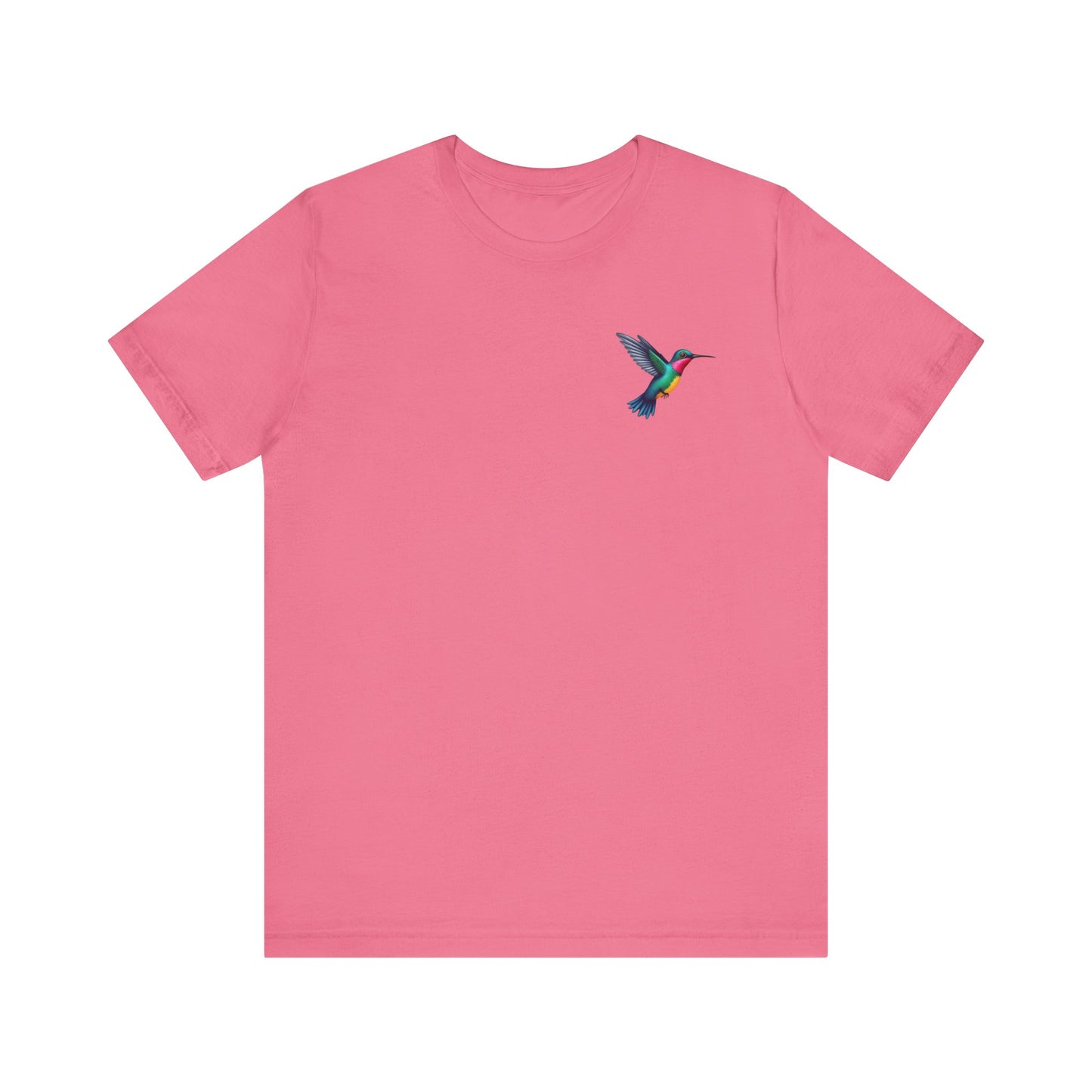 Hummingbird Unisex Jersey Tee, Soft Casual T-Shirt, Nature Lover Gift, Everyday Wear, Spring Fashion, Birdwatcher Apparel
