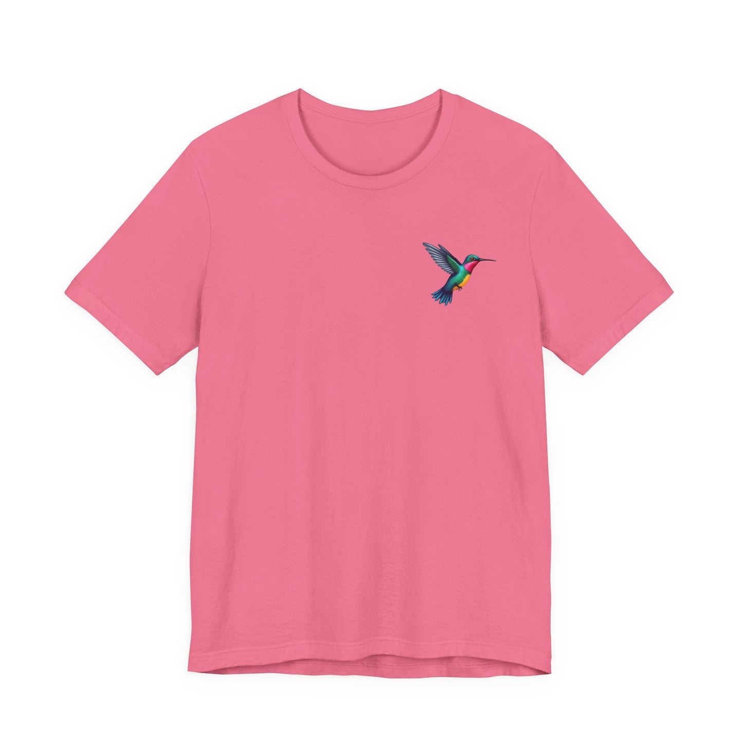 Hummingbird Unisex Jersey Tee, Soft Casual T-Shirt, Nature Lover Gift, Everyday Wear, Spring Fashion, Birdwatcher Apparel