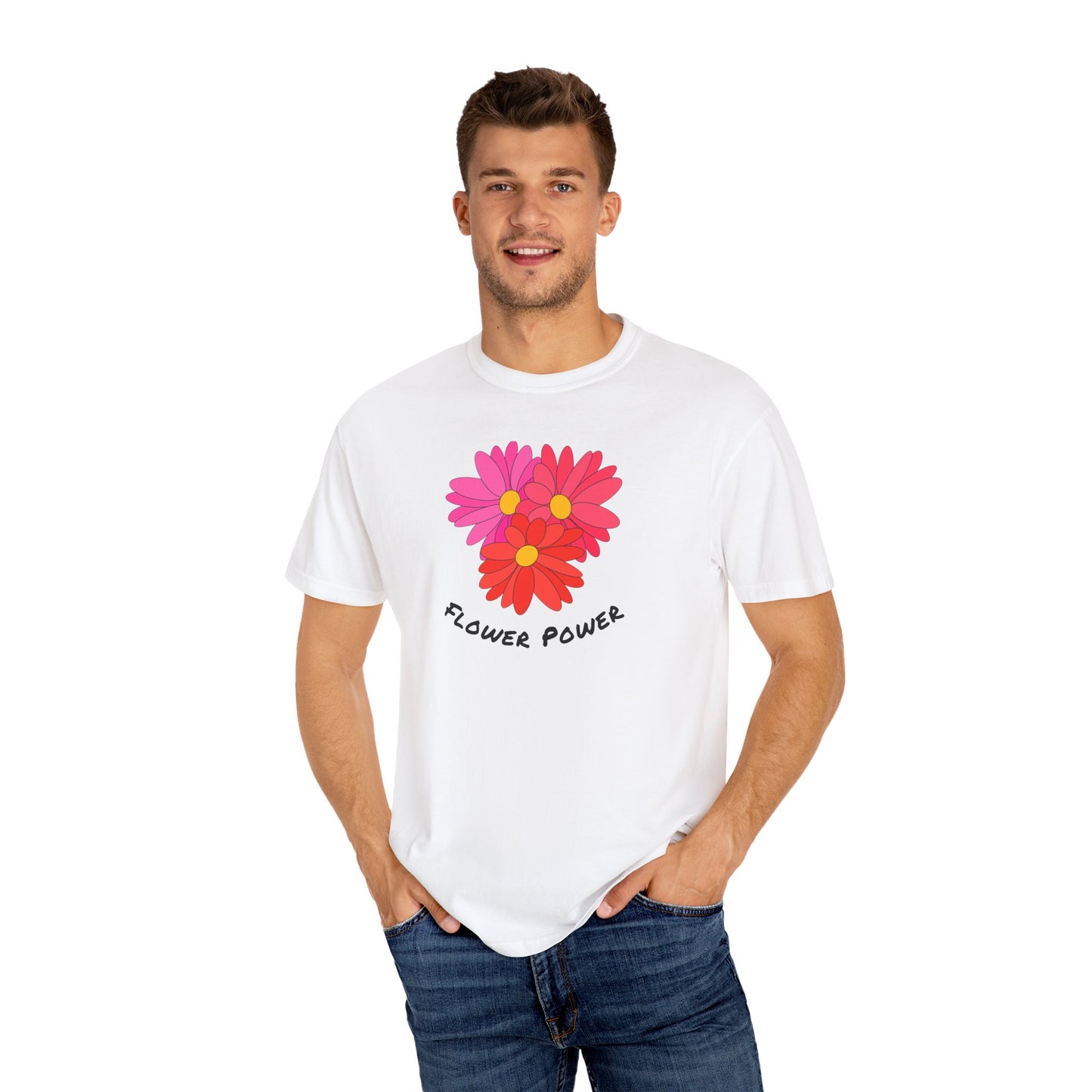 Flower Power Garment-Dyed T-shirt