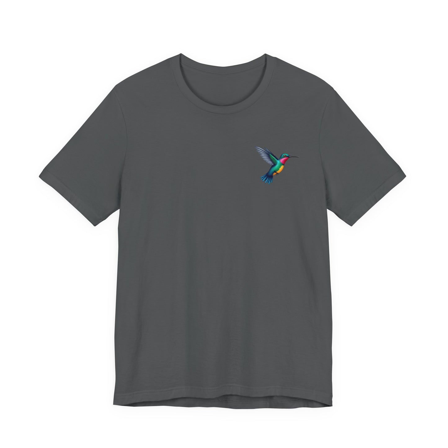 Hummingbird Unisex Jersey Tee, Soft Casual T-Shirt, Nature Lover Gift, Everyday Wear, Spring Fashion, Birdwatcher Apparel