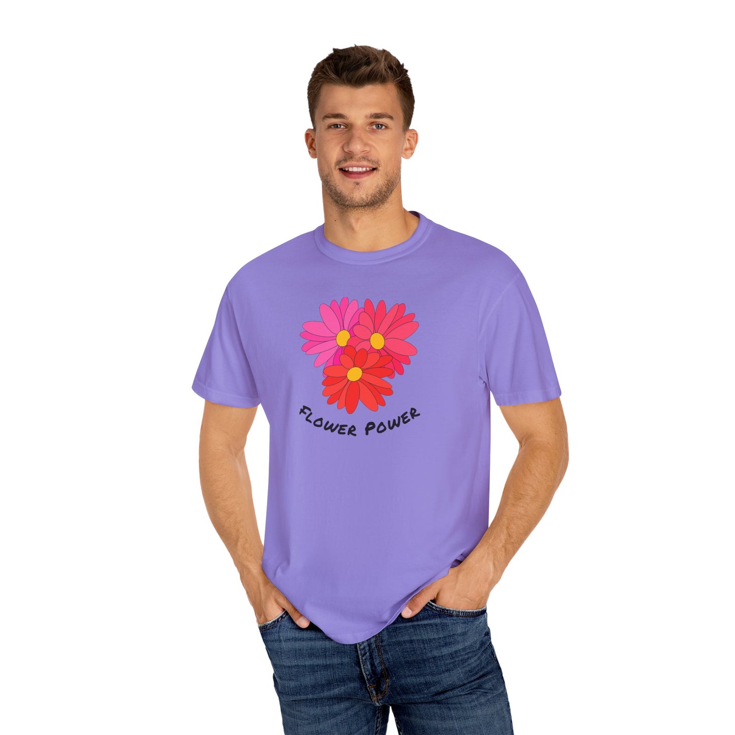 Flower Power Garment-Dyed T-shirt