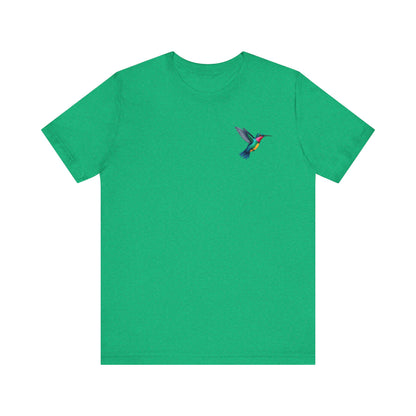 Hummingbird Unisex Jersey Tee, Soft Casual T-Shirt, Nature Lover Gift, Everyday Wear, Spring Fashion, Birdwatcher Apparel