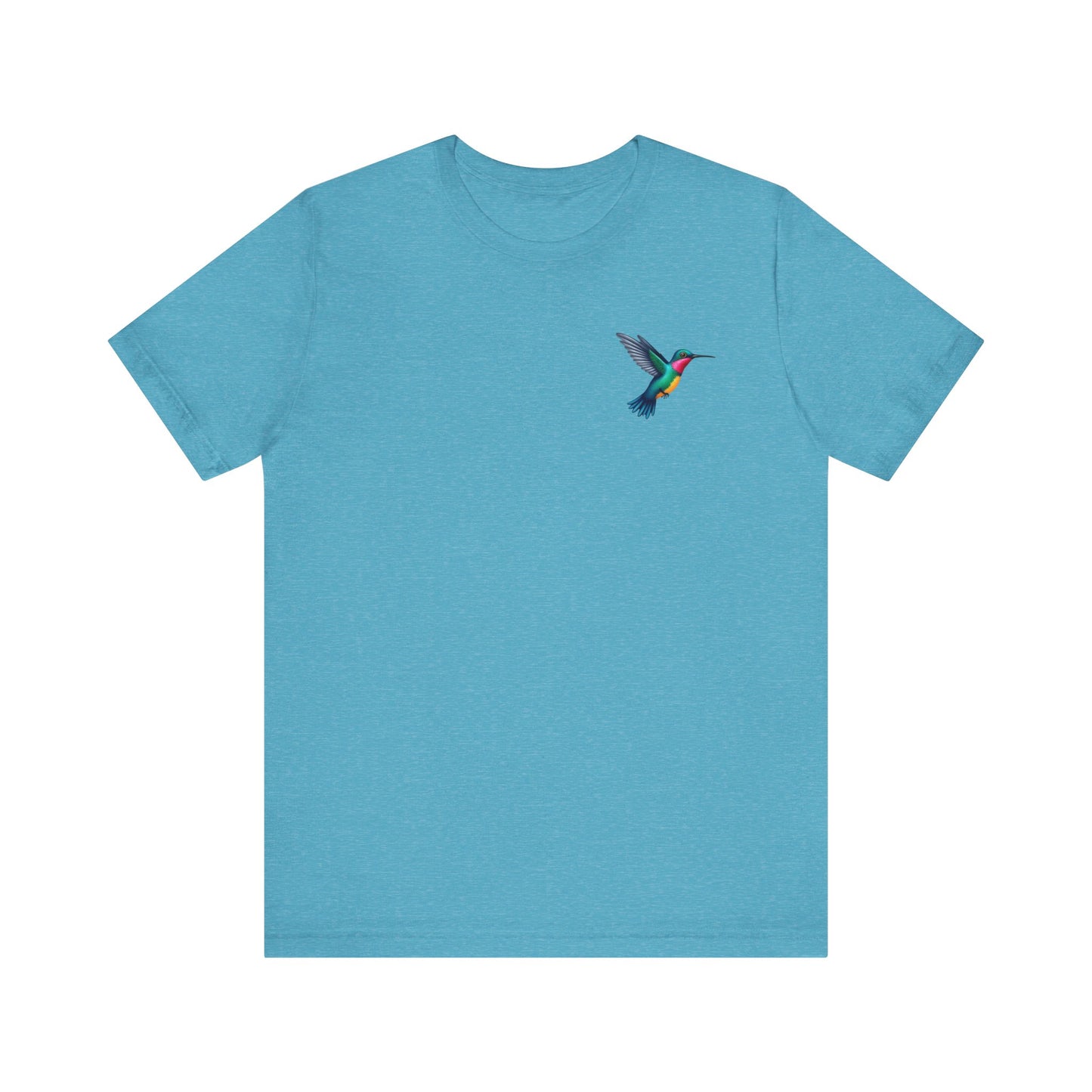Hummingbird Unisex Jersey Tee, Soft Casual T-Shirt, Nature Lover Gift, Everyday Wear, Spring Fashion, Birdwatcher Apparel