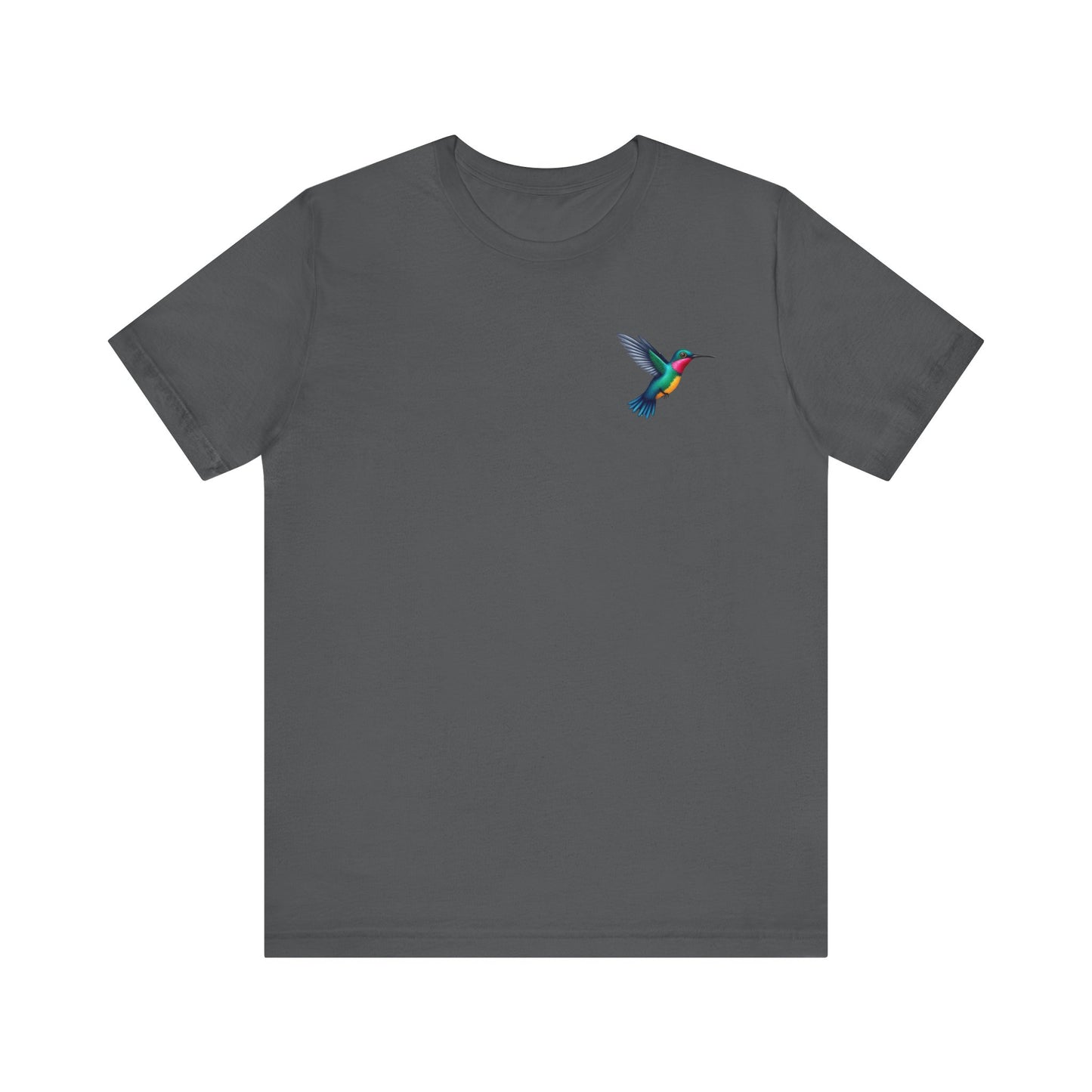 Hummingbird Unisex Jersey Tee, Soft Casual T-Shirt, Nature Lover Gift, Everyday Wear, Spring Fashion, Birdwatcher Apparel